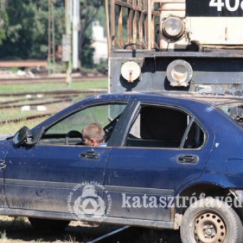 Baleset és klórszivárgás a pályaudvaron – a gyakorlat szerint 